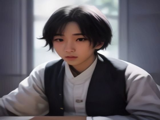 母亲与小学年龄男孩在家中书桌旁共同完成作业，画面温暖明亮，展现母子成长期陪伴学习的日常互动场景